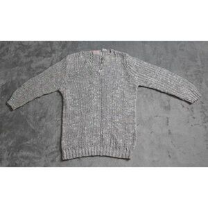 Vintage Braemar International Knitted Sweater Women's Size 40 US Medium Gray